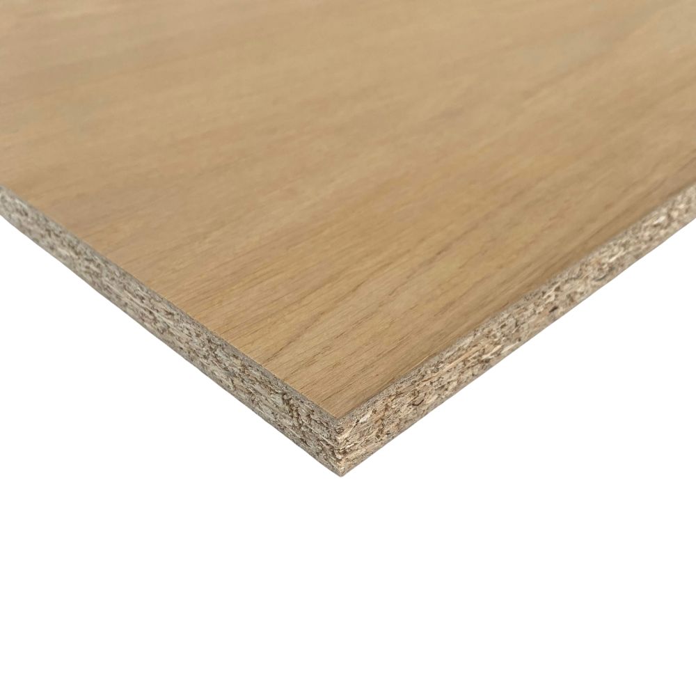 Furnierte Spanplatte europ. Eiche (schlicht)