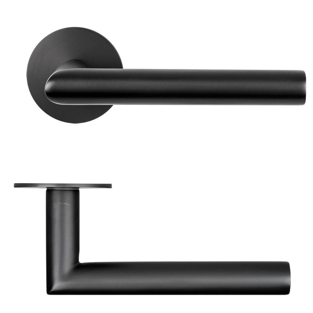 Türdrücker Ferrara Flat Rauchschwarz