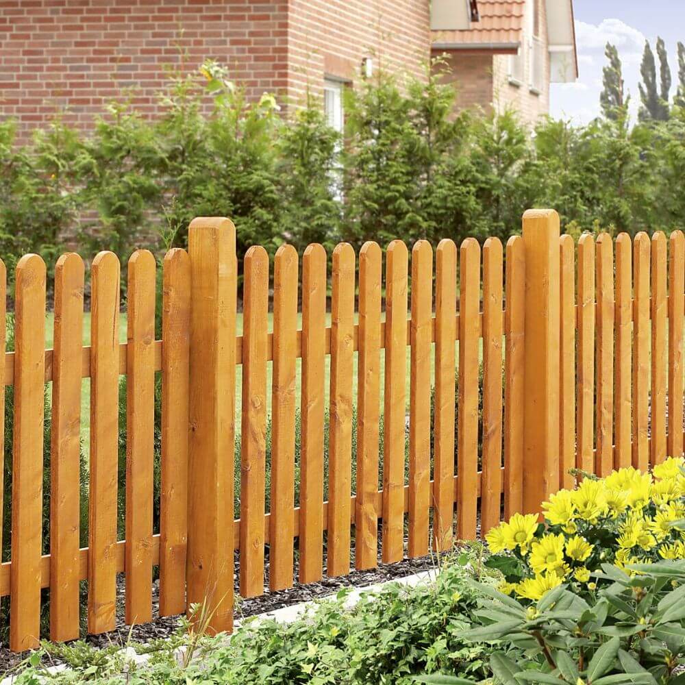 Pfosten Pinie farbig lasiert