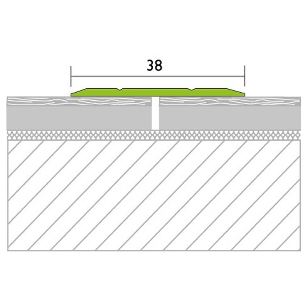 Protrans Übergangsprofil gelocht 38 mm