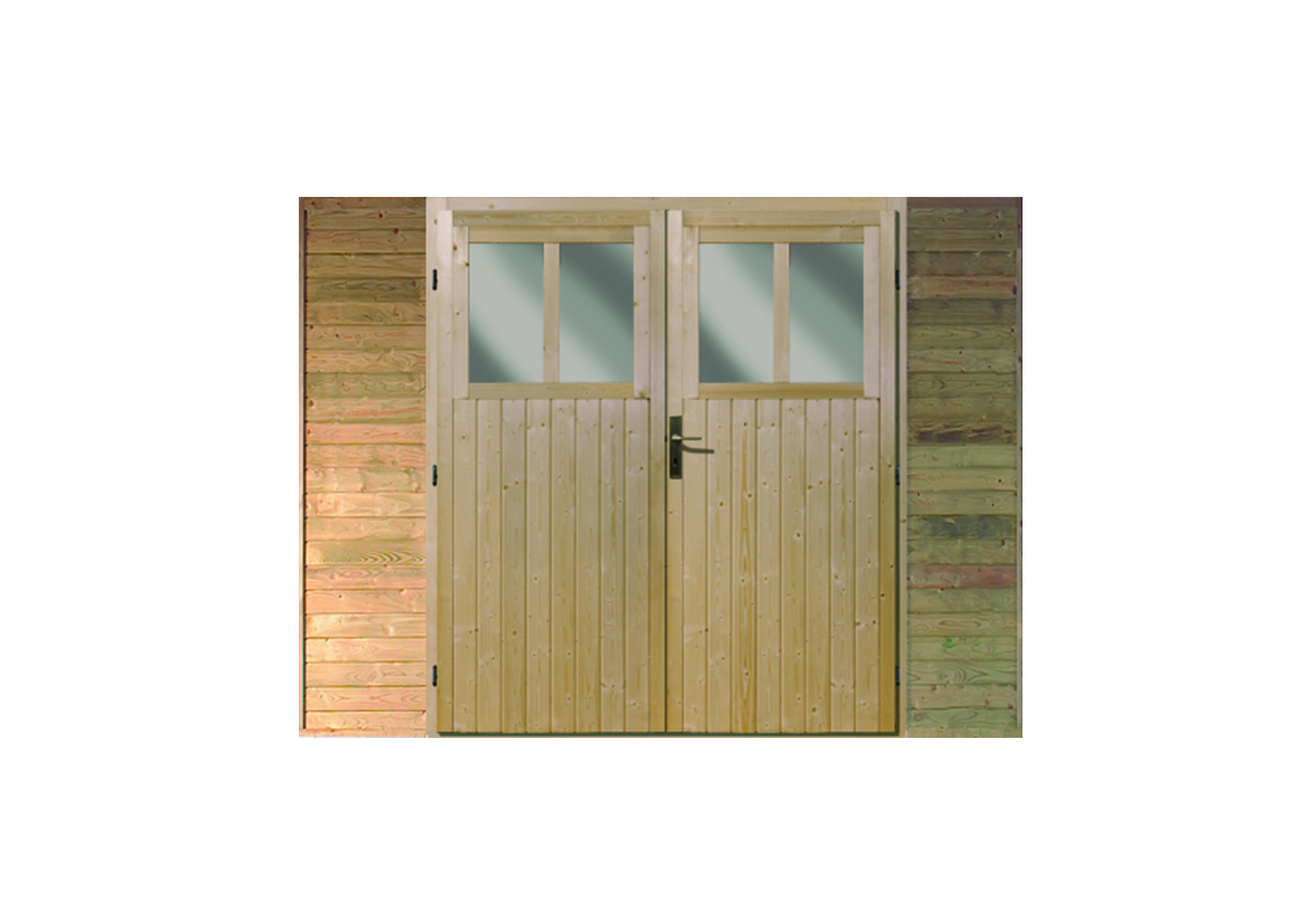 Carport Frontelement mit Tür