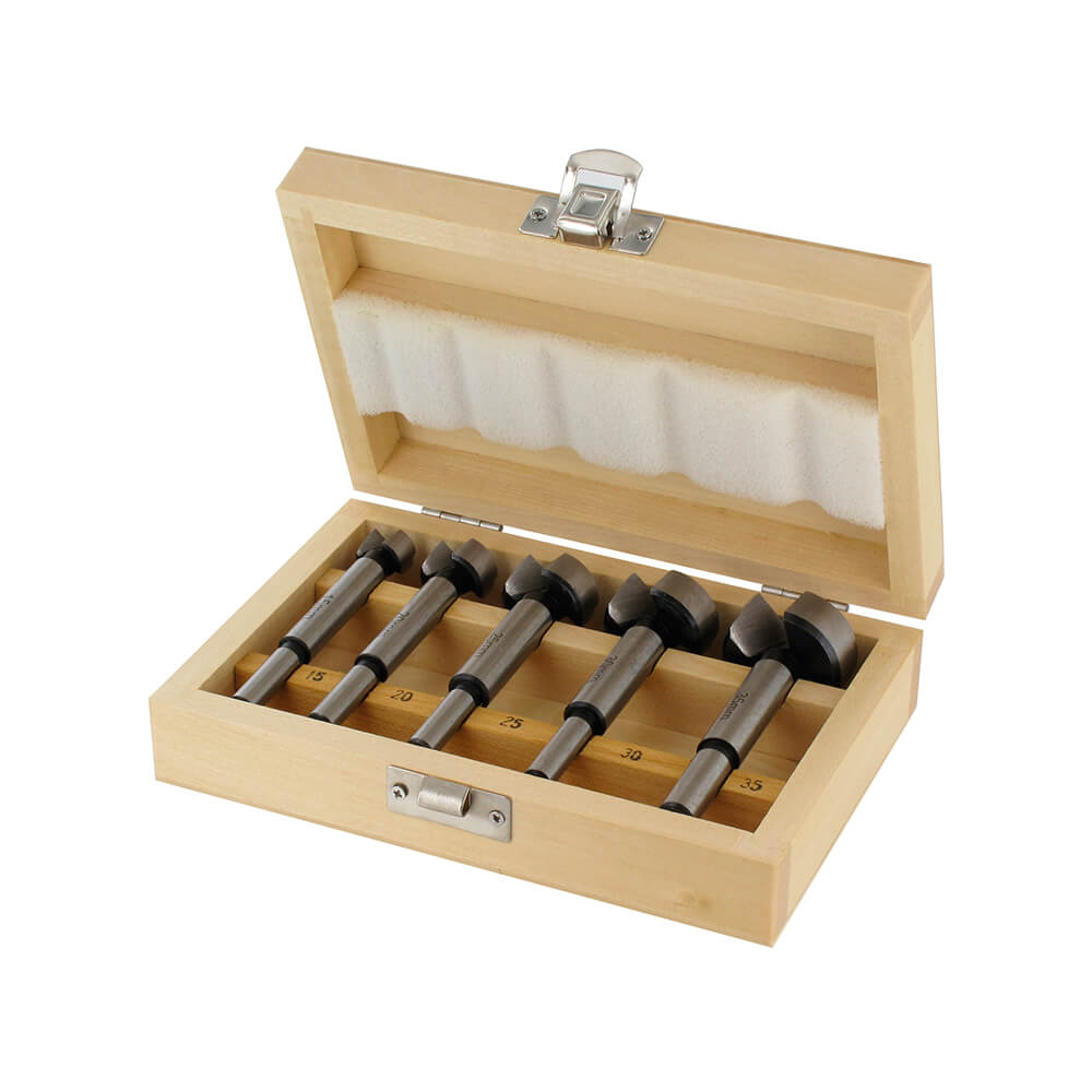 Forstnerbohrset mit Gewindespitze 5-teilig