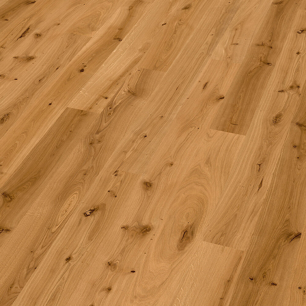 Holzfußboden, Parkett, Eiche, Holzmaserung, Verlegung