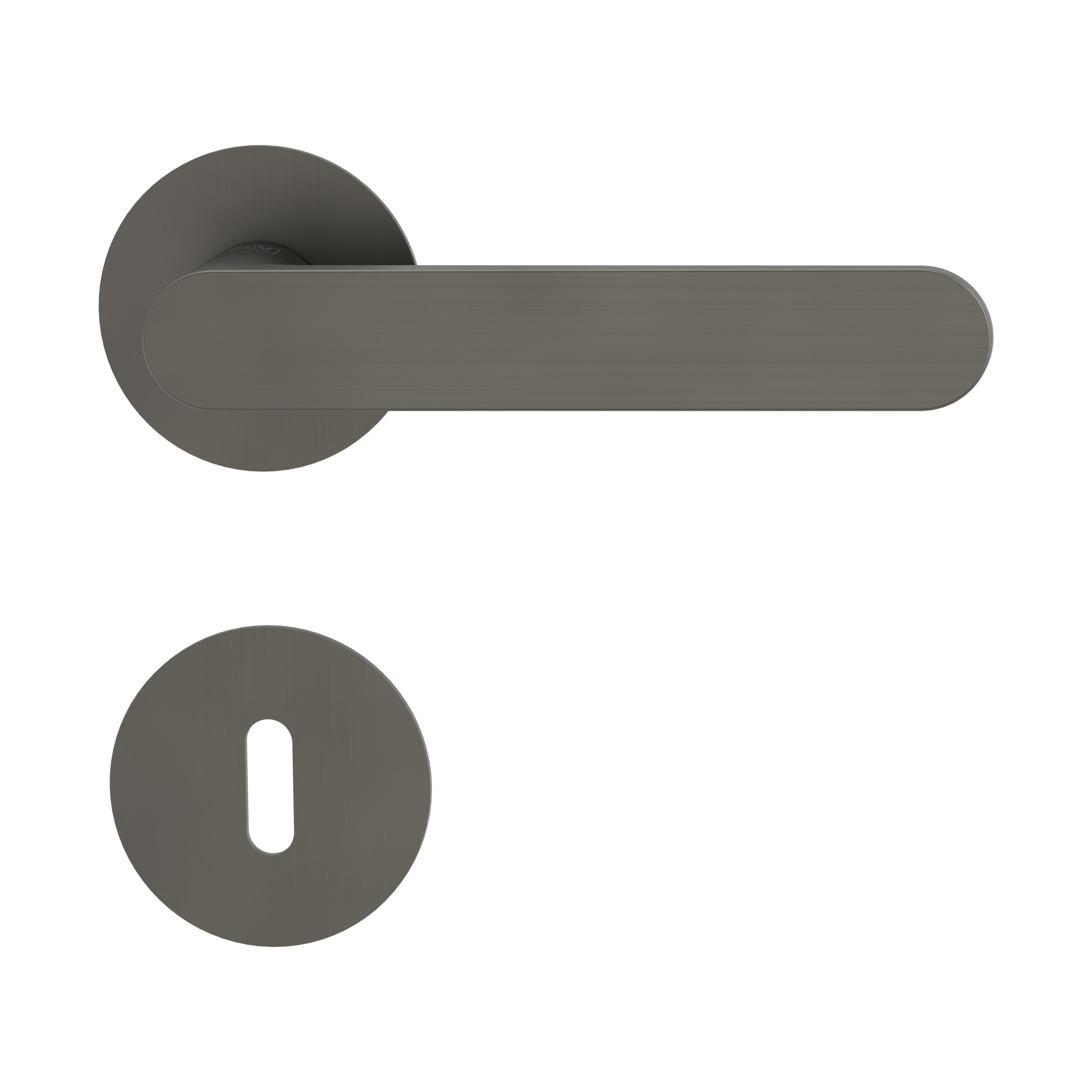 Türdrücker Avus Piatta S, Kaschmirgrau