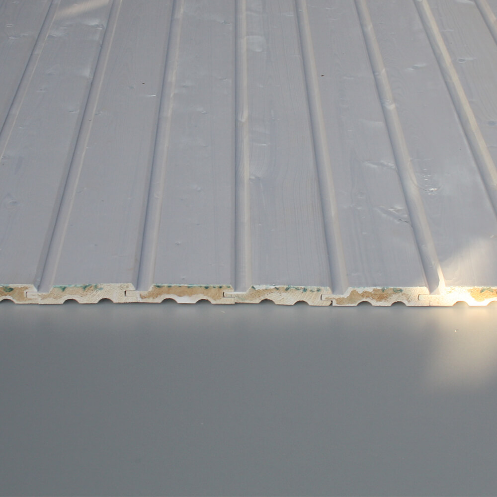 Profilbrett weiß grundiert