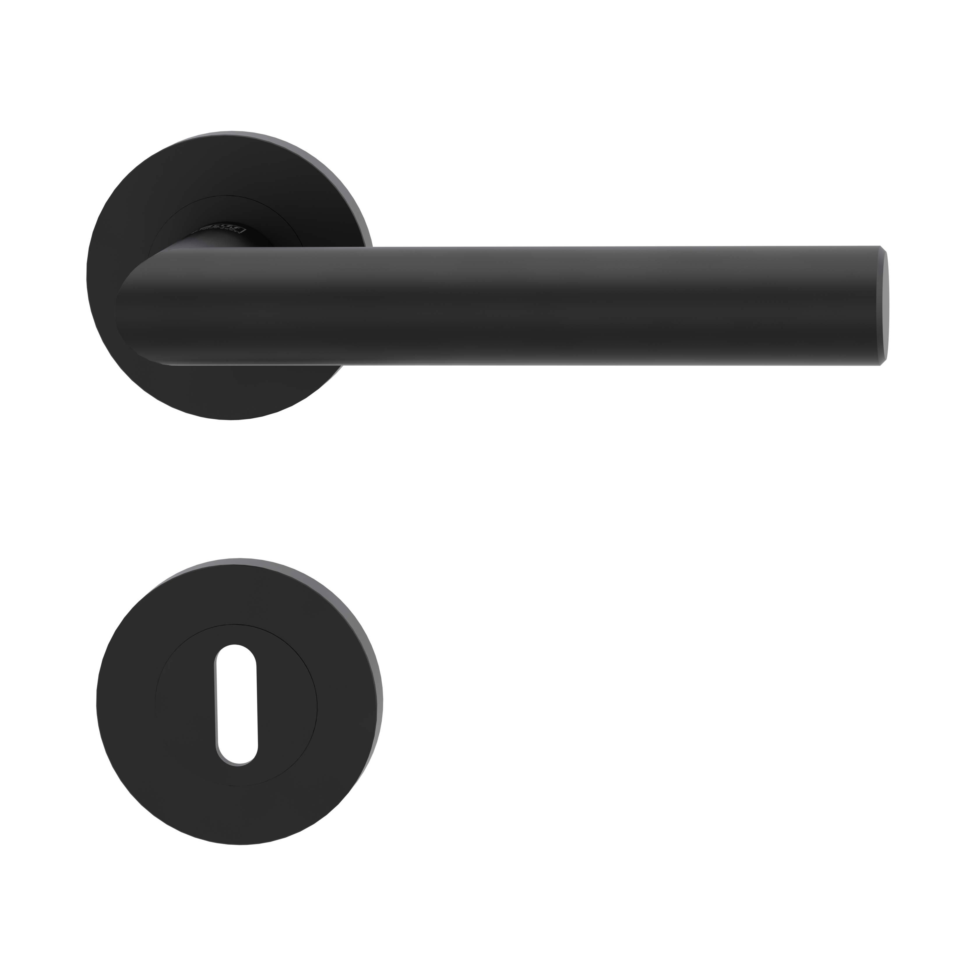 Türdrücker Lucia, Schraubrosette, Graphitschwarz