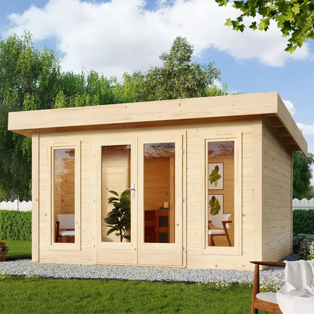 Saunahaus Nordin mit Vorraum