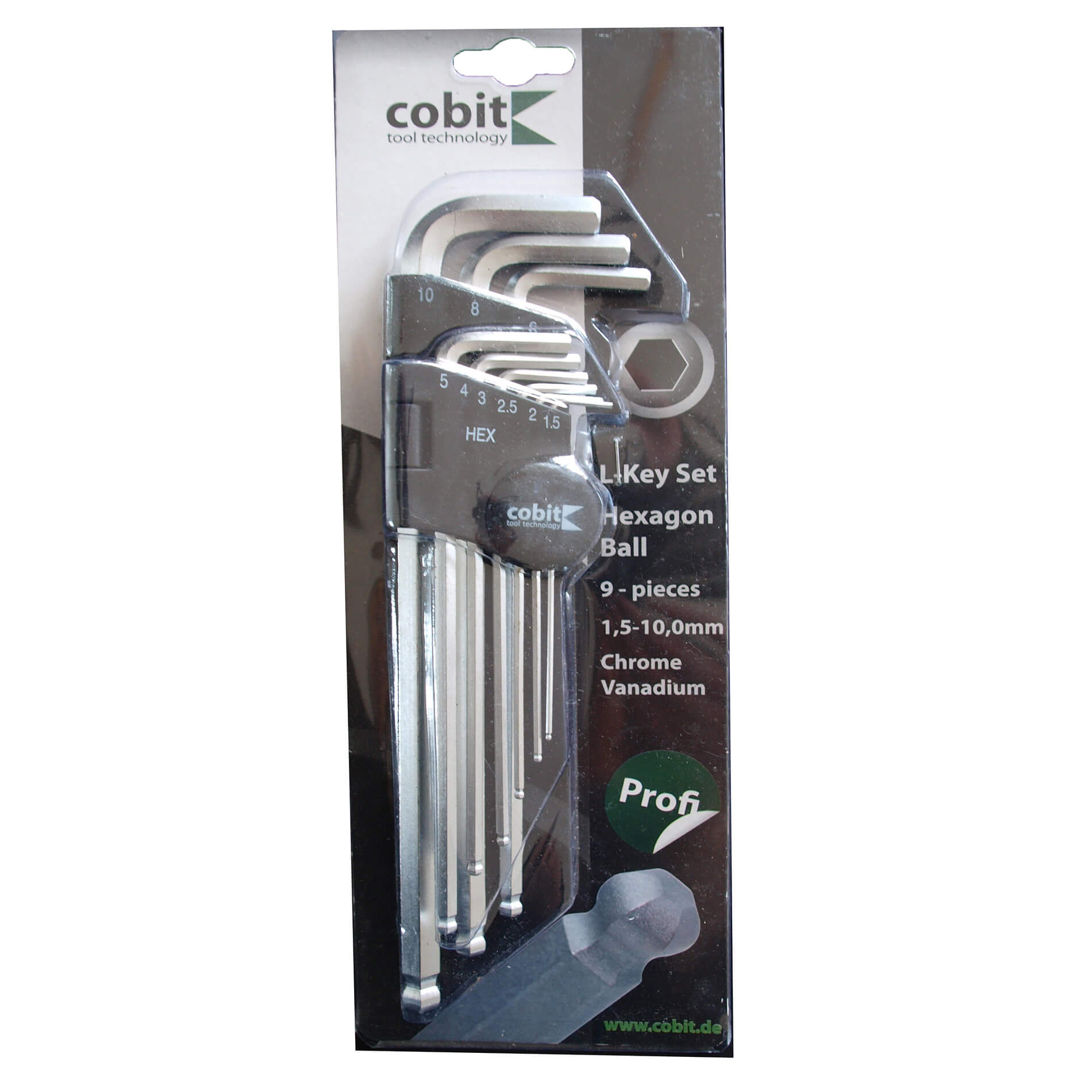 Winkelschlüssel-Sortiment 9-teilig