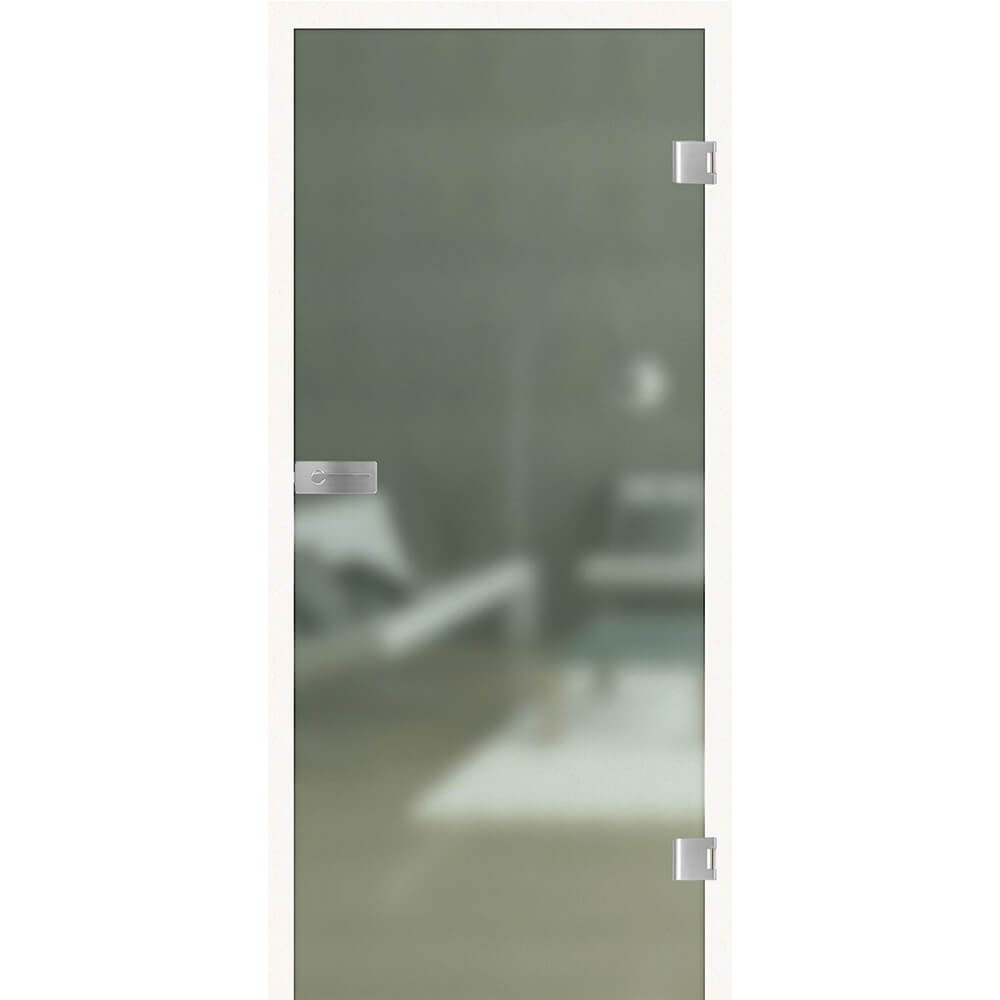 Ganzglas-Drehtür Studio/Office, Satinato