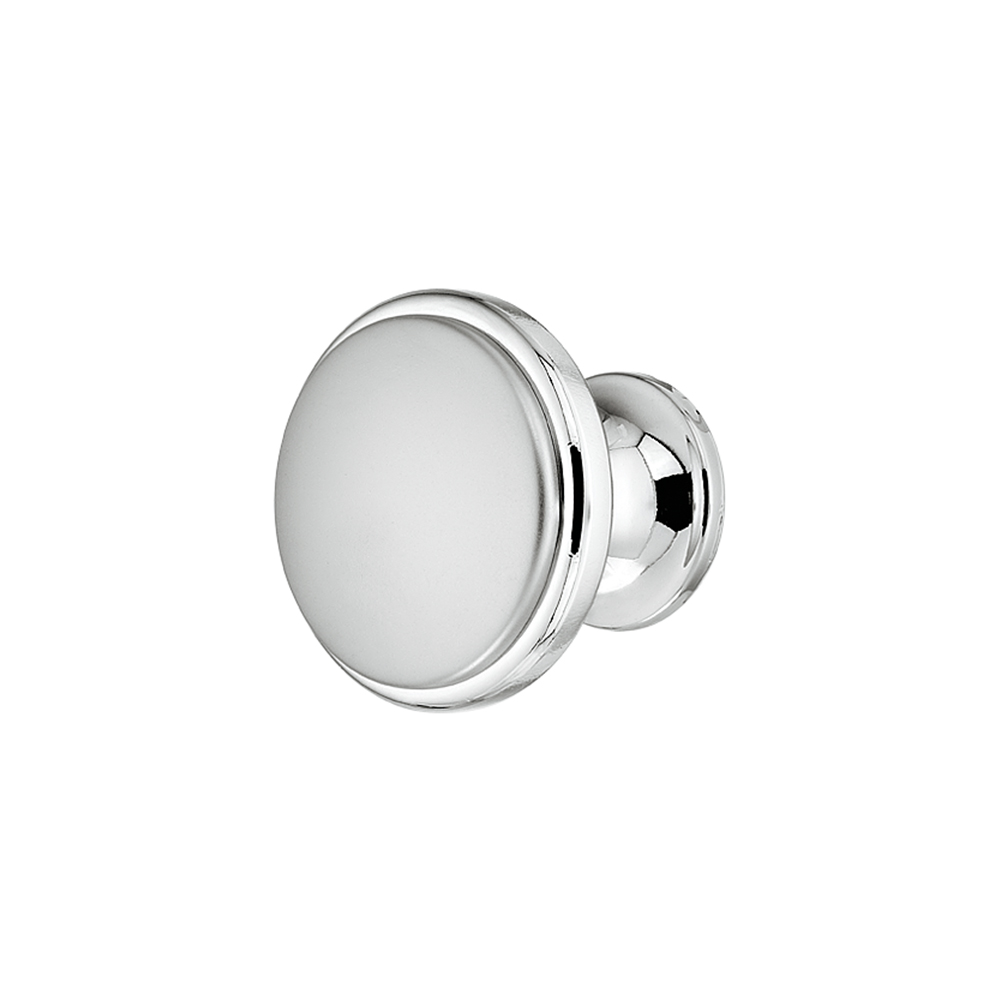 Möbelknopf Chrom poliert matt SB