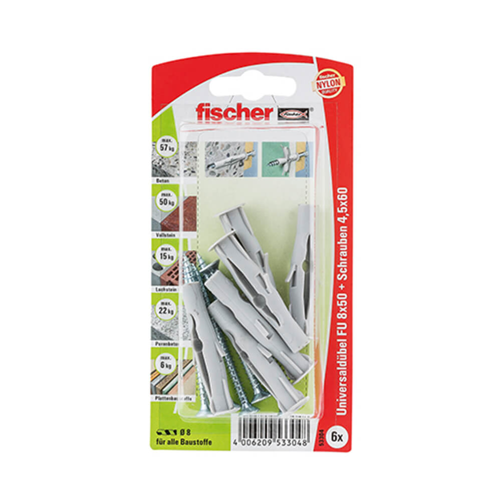 Universaldübel FU mit Schraube