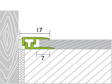 Procover Designfloor Abschlussprofil