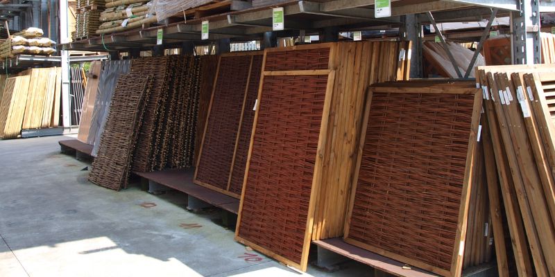 Im Vordergrund sind verschiedene Sichtschutze zu erkennen