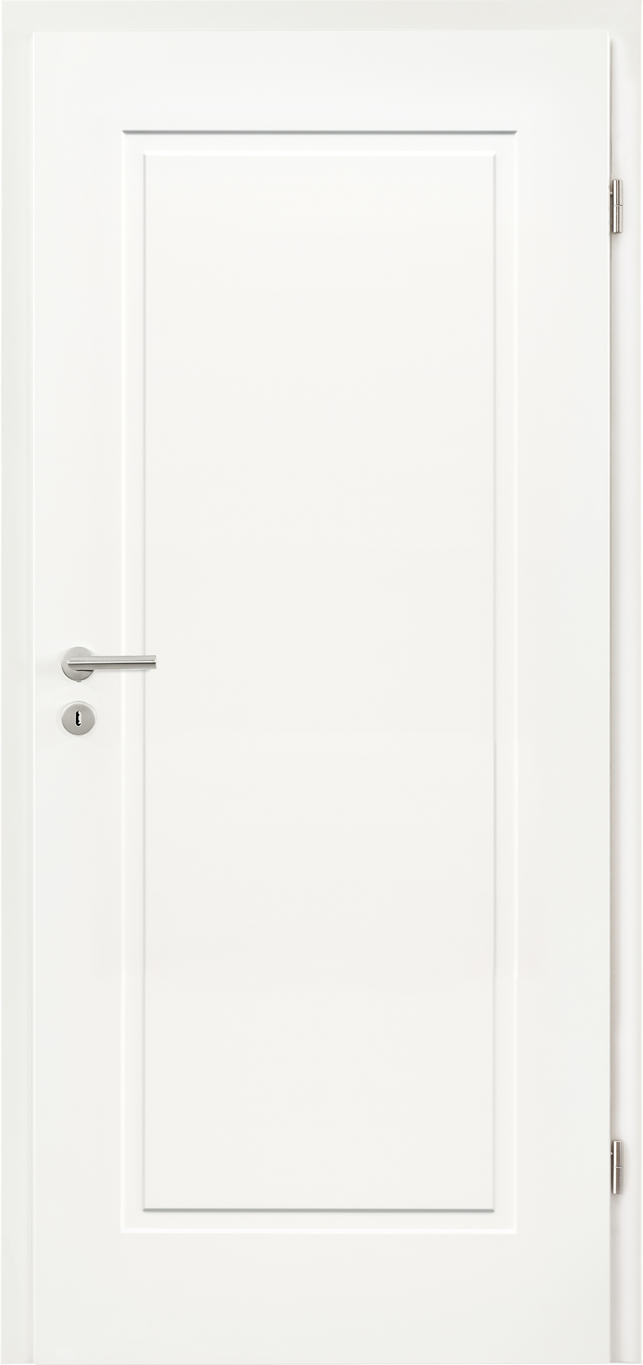 Türblatt Bergen, Weißlack 9016, Mod E, Höhe 198,5 cm