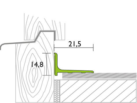 Proface Abschlussprofil selbstklebend