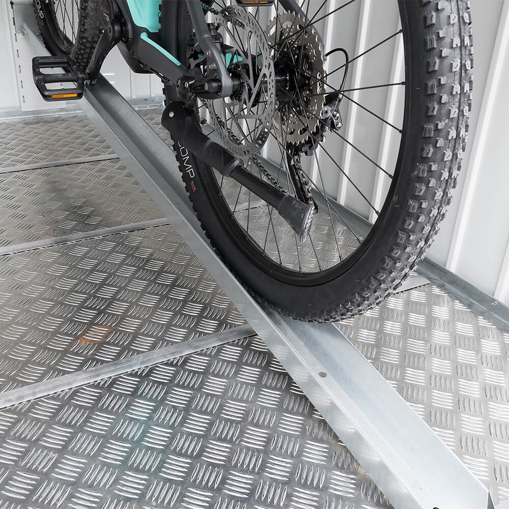 Fahrradschiene MiniGarage L silber-metallic