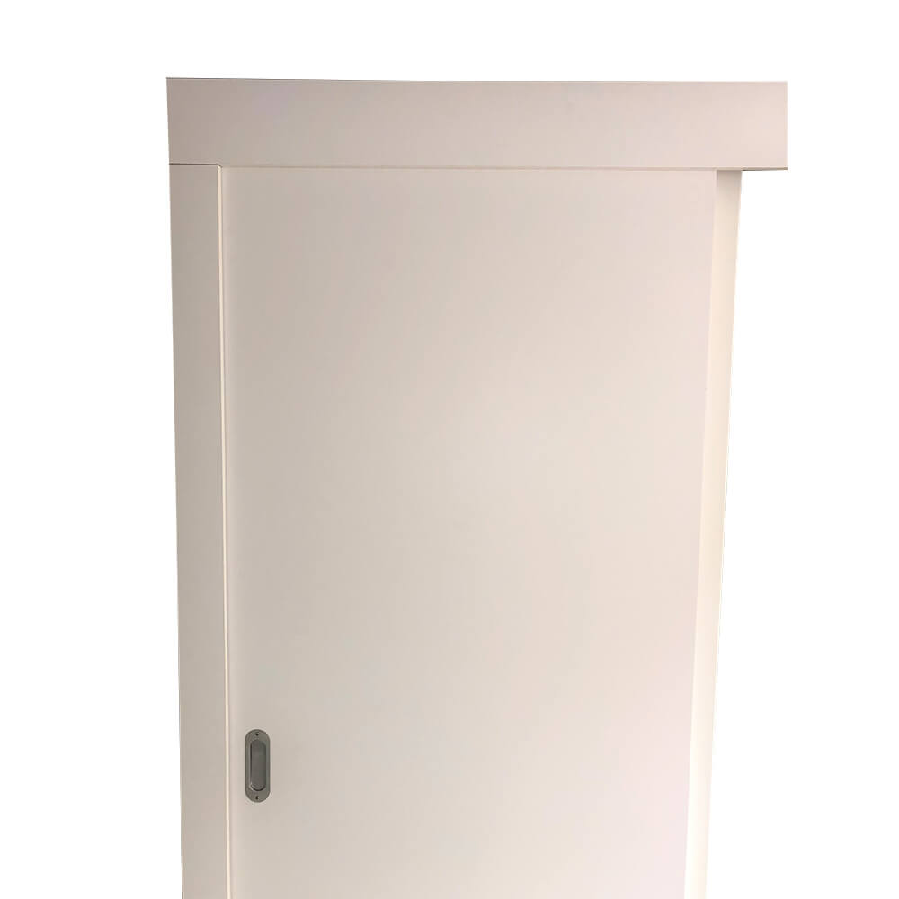 Schiebe-Türblatt, Weißlack 9010, Höhe 198,5 cm