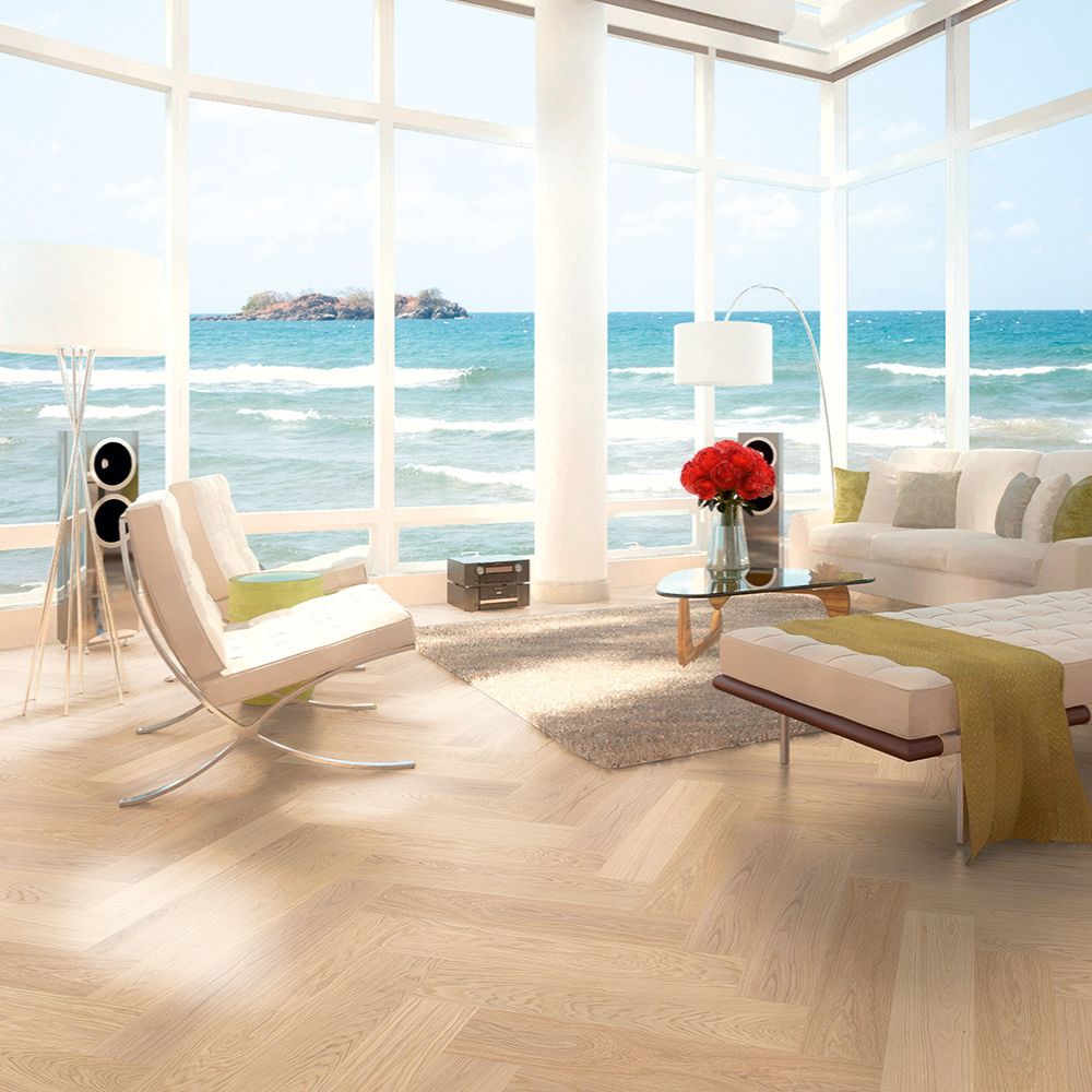 Fischgrätparkett Eiche Traunsee