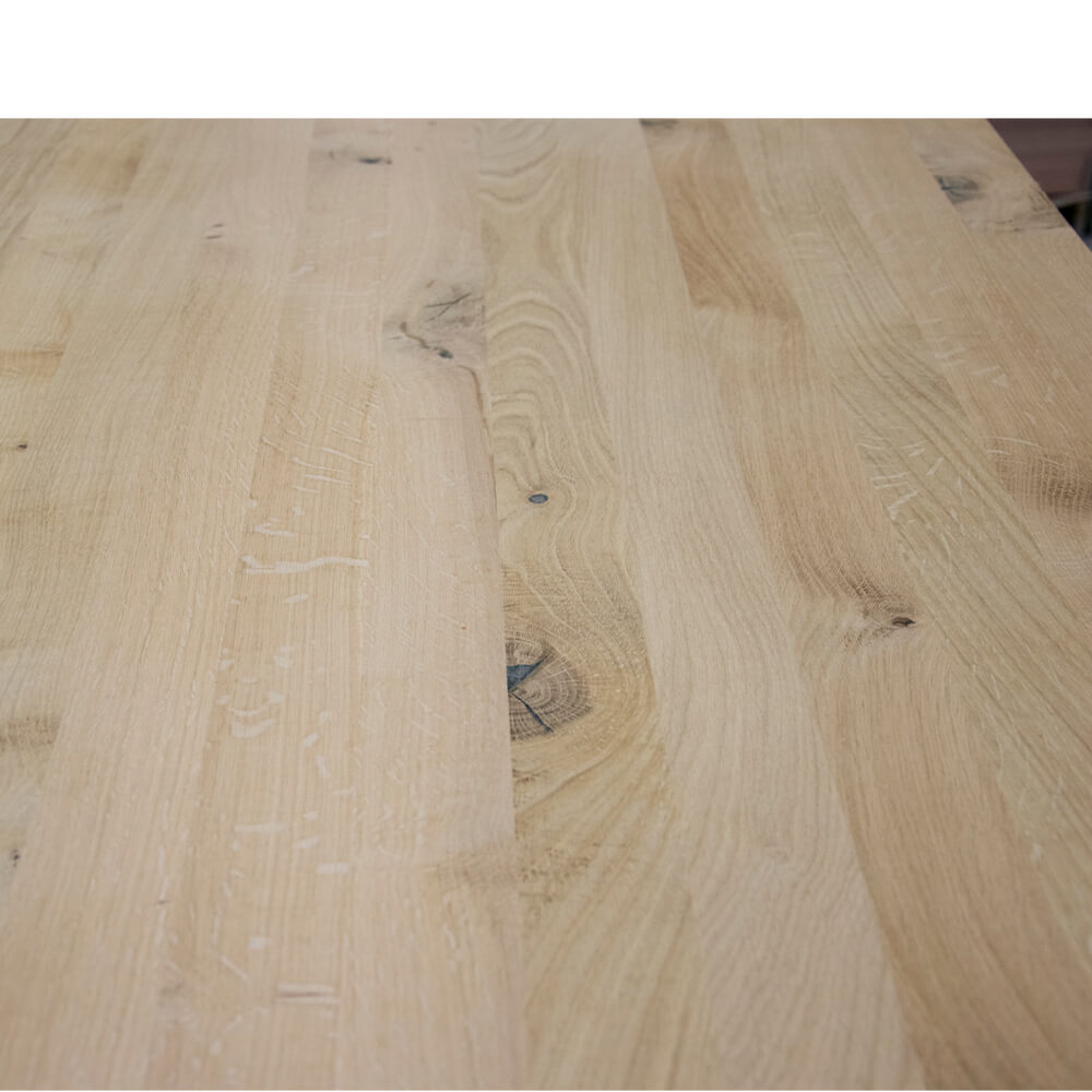 Leimholzplatten Wildeiche, durchgehende Lamellen