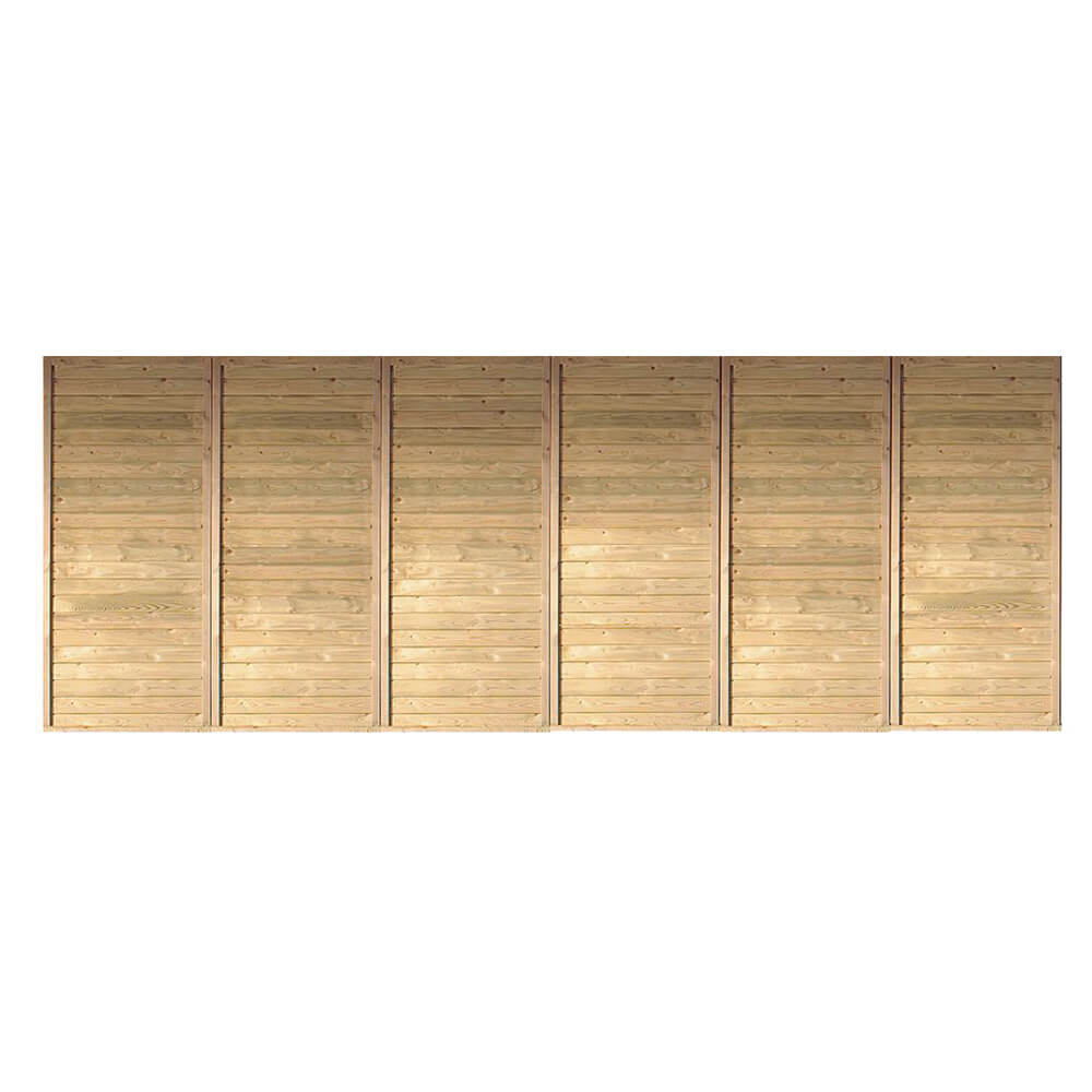 Doppelcarport Rückwand