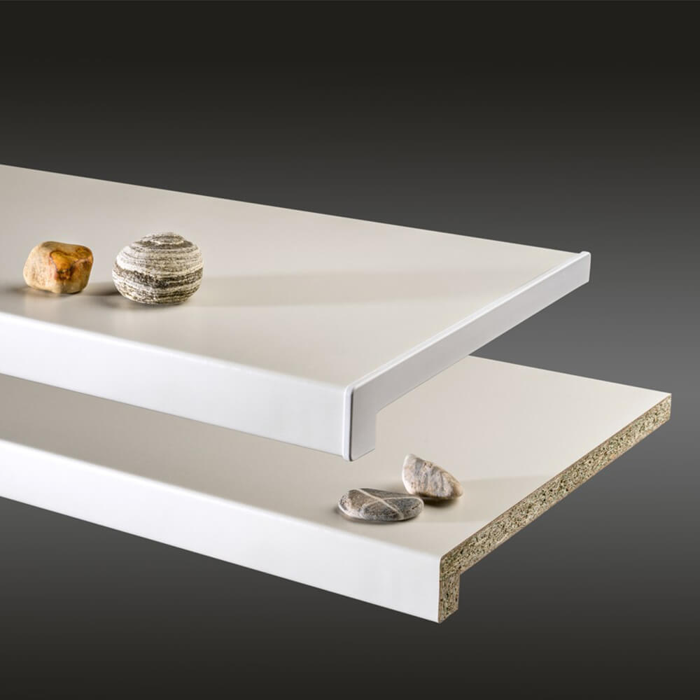 A&J Innenfensterbank Basic P5-Profil 2 mit Blende 40 mm