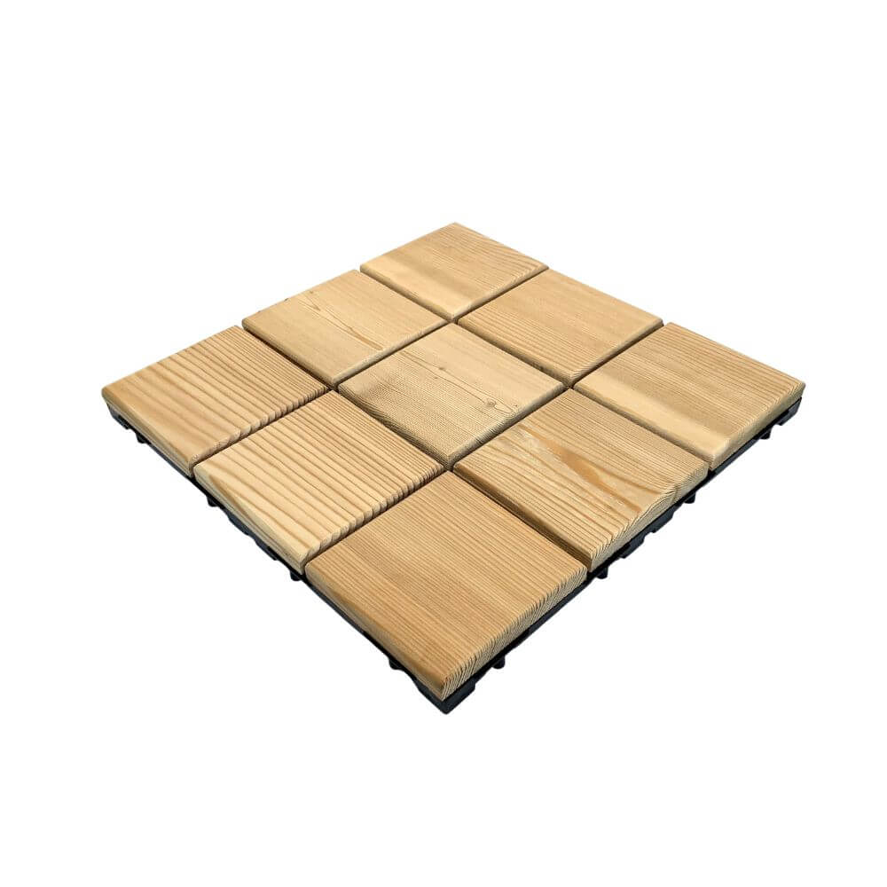 Holzfliese Lärche Schachbrett