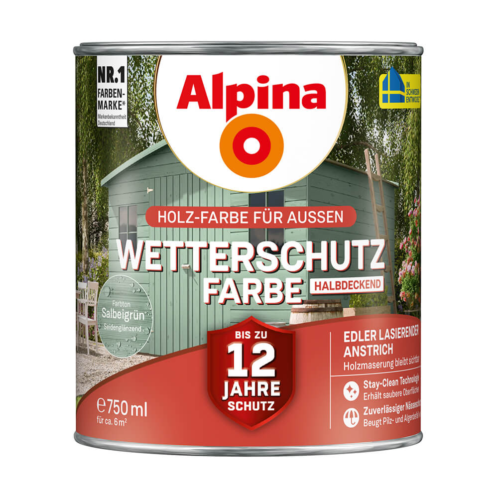 Alpina Wetterschutzfarbe, halbdeckend