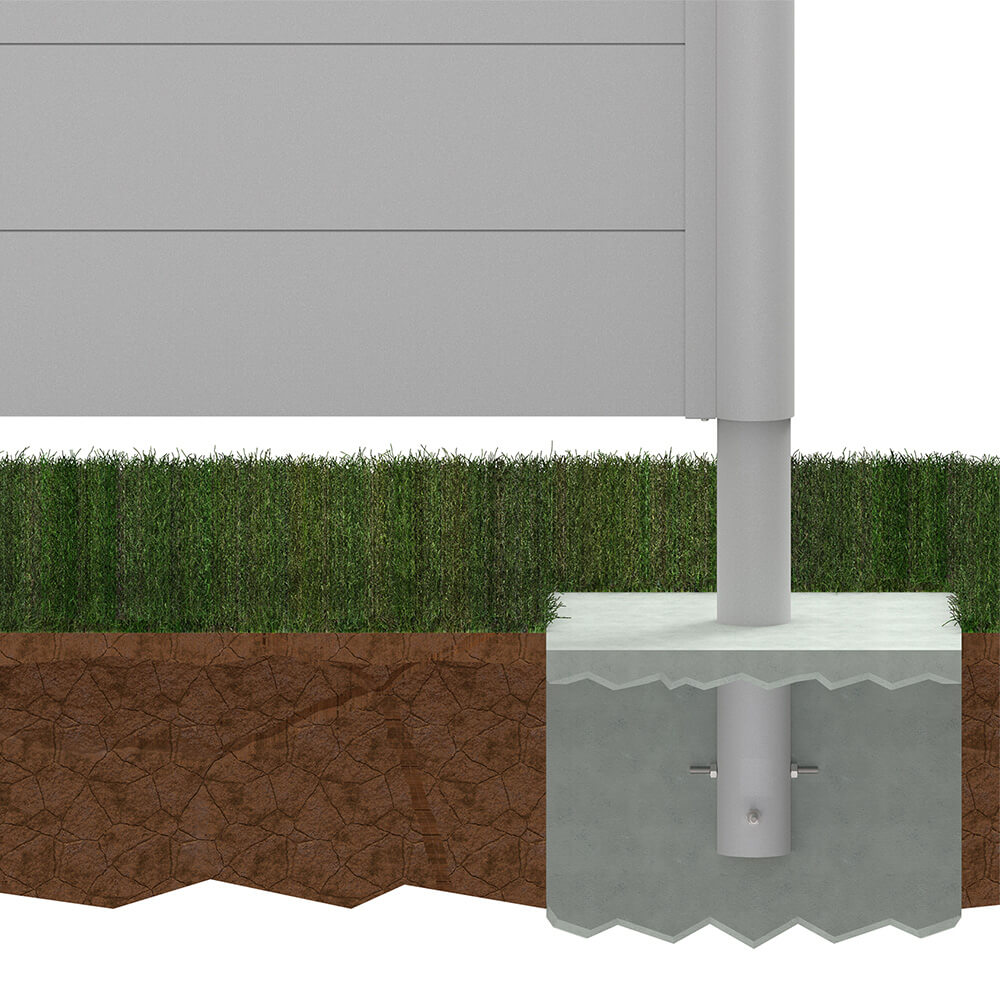 Steher für Sichtschutz