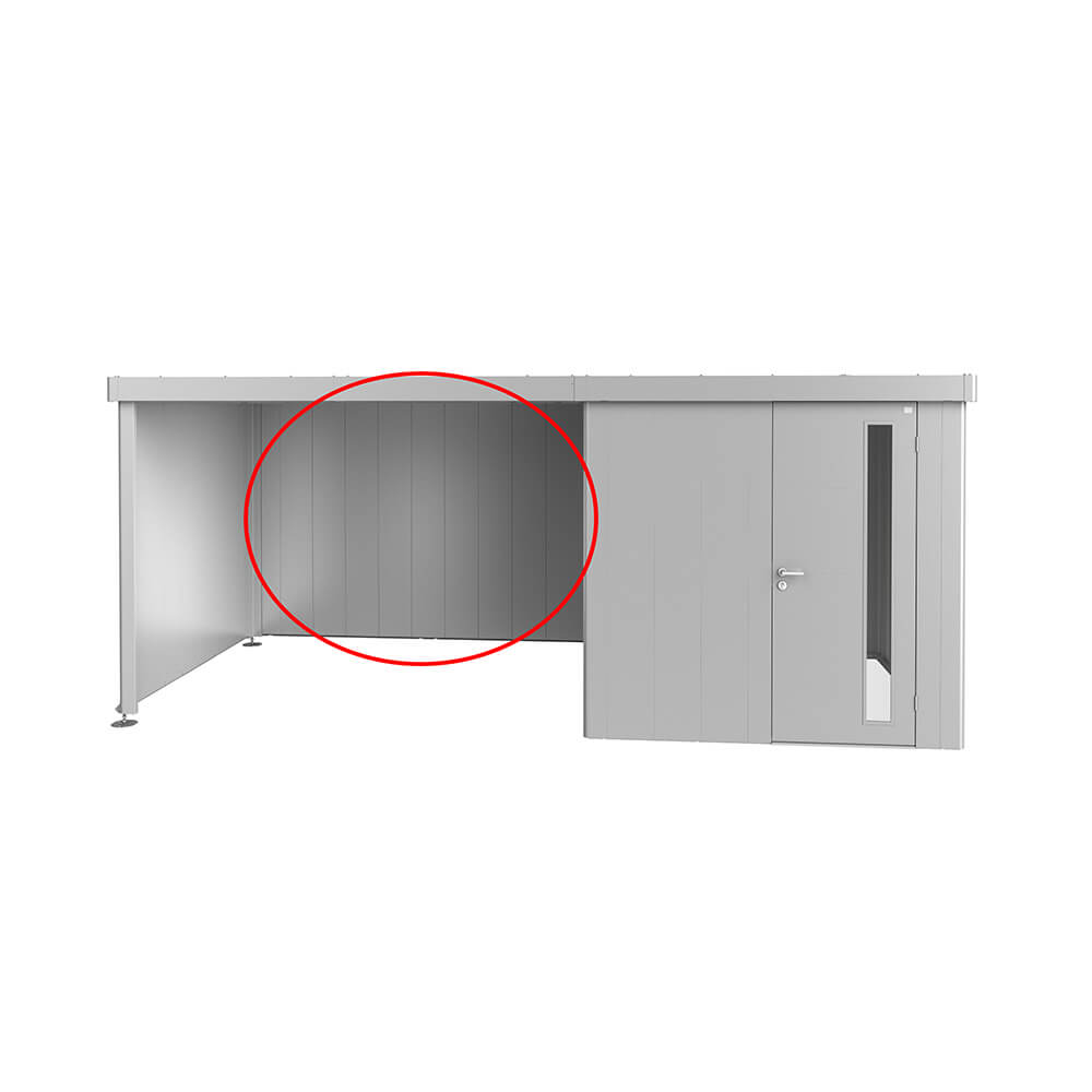 Rückwand für Seitendach zu Gerätehaus Neo