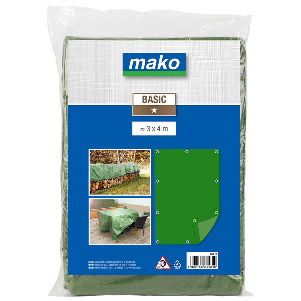 Gewebe Ösenplane, grün, 80 g/qm, UV-beständig