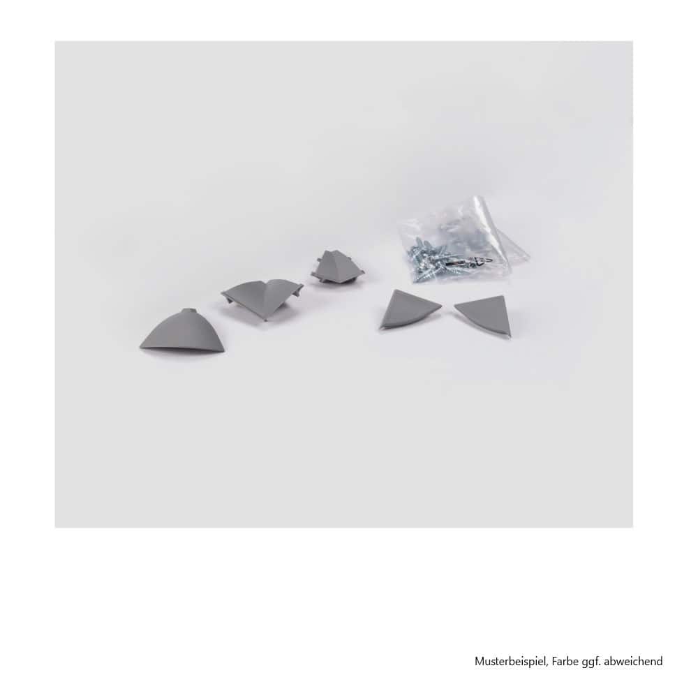 Gummi-Einhänger, Eckkappe, Gehäuse-Teile, Montagezubehör, Schraubenset