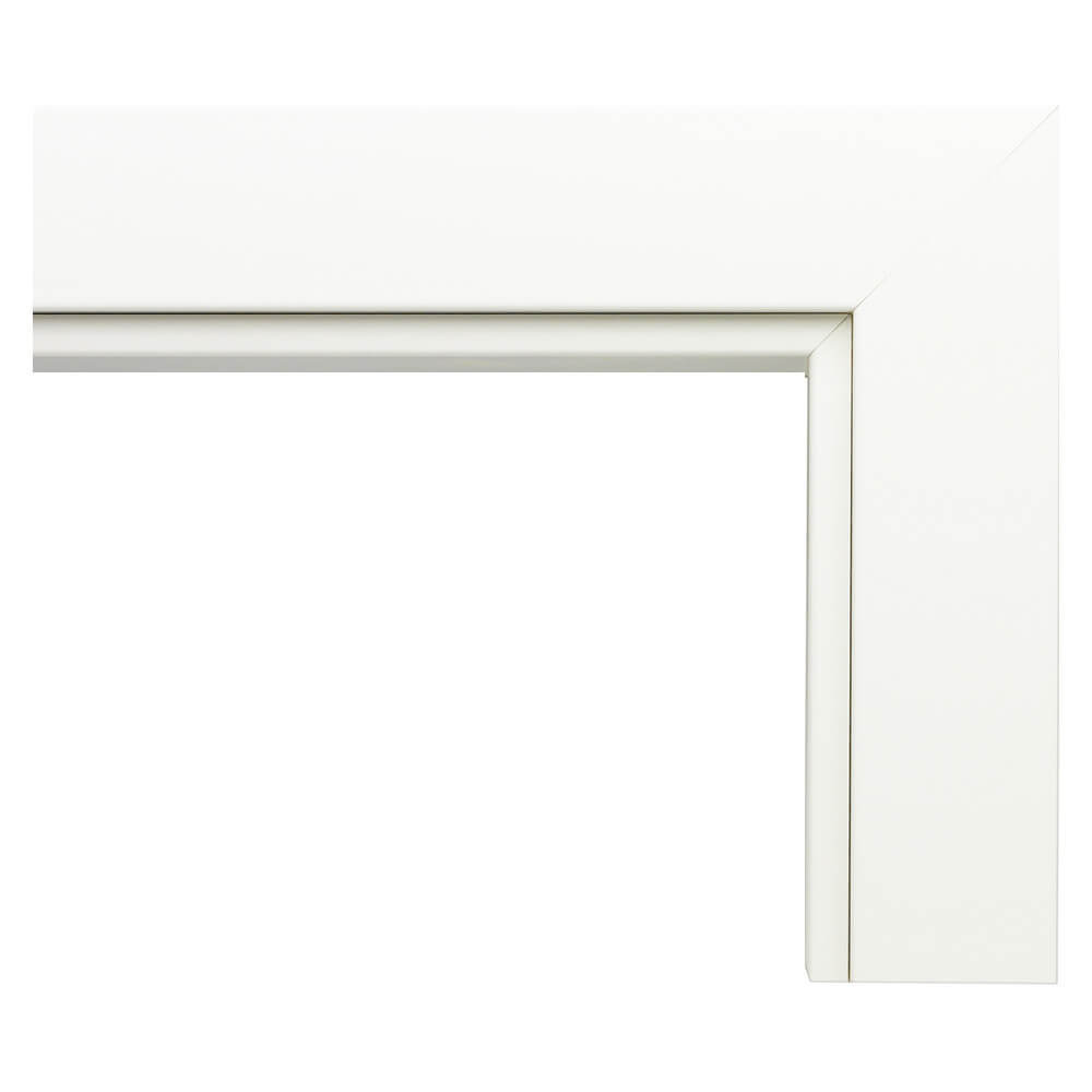 rahmen, weißer rahmen, eckverbindung, rahmenmetal, furnierlose kante