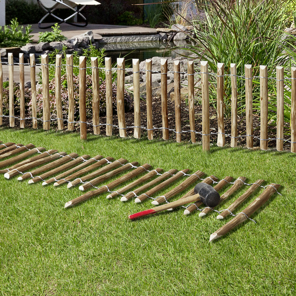 Haselnussrutenzaun Mini