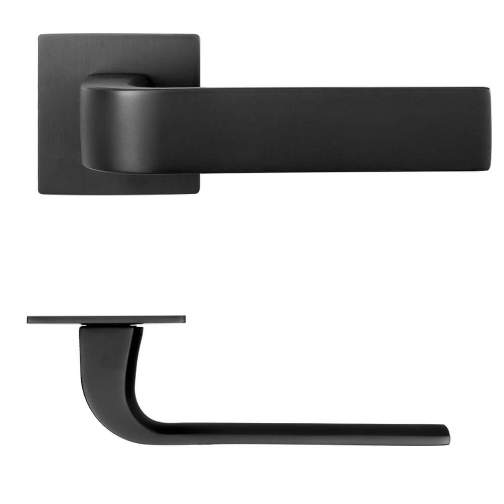 Türdrücker Amalfi Flat Square Rauchschwarz