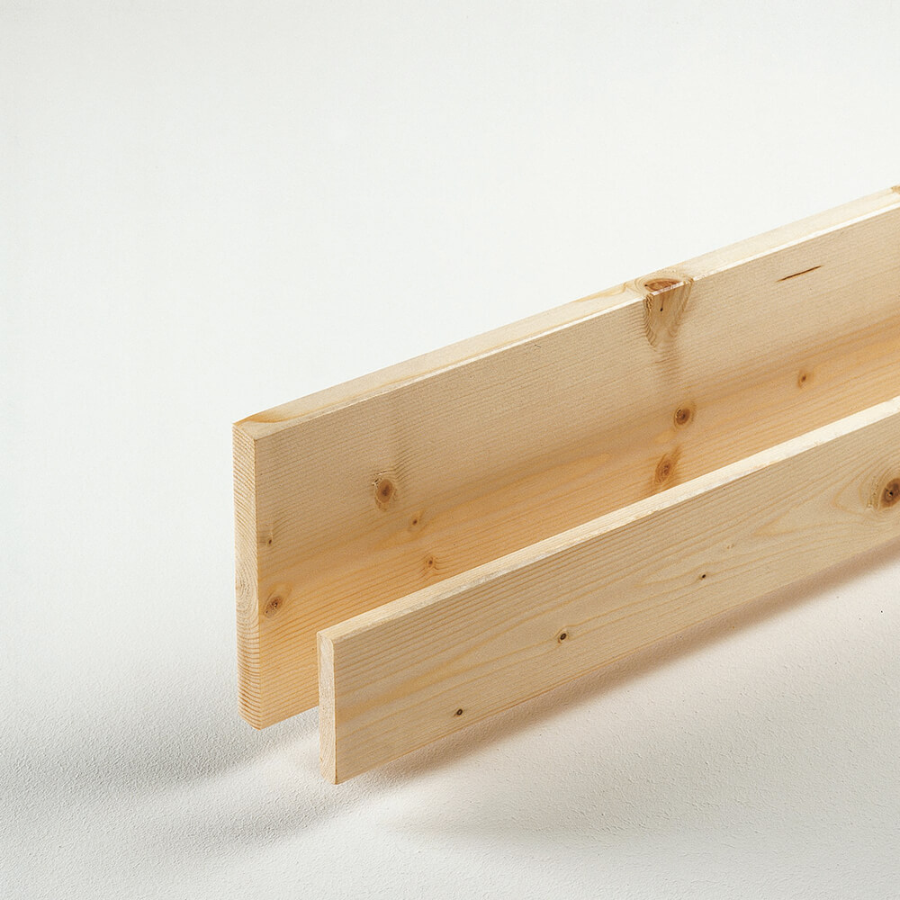 Glattkant Fichte roh