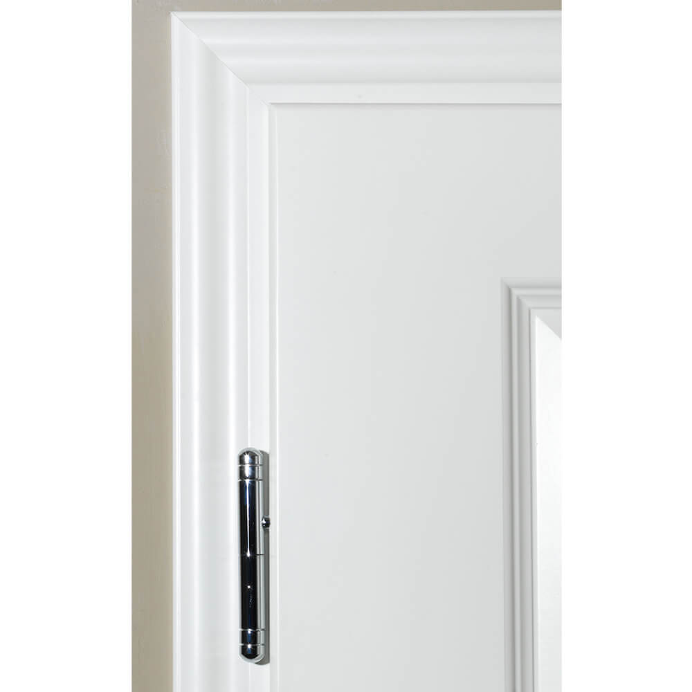 Profilzarge Skagen, Weißlack 9010, Höhe 198,5 cm